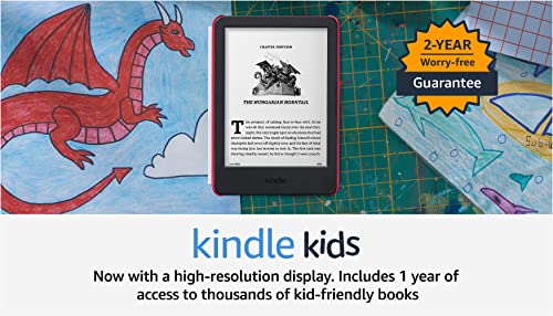 Kindle Kids (2022 release) – If it breaks, we will replace it, includes ad-free books, cover and adjustable light - Unicorn Valley