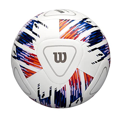 Wilson NCAA Vivido Replica Soccer Ball - Size 5, White/Orange/Purple
