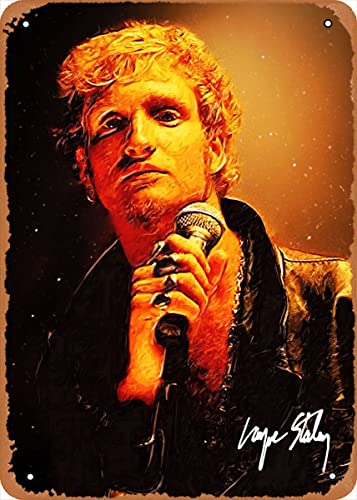 Artist Layne Staley Metal Tin Sign Poster Vintage Art Wall Decor 12 x 8 inch