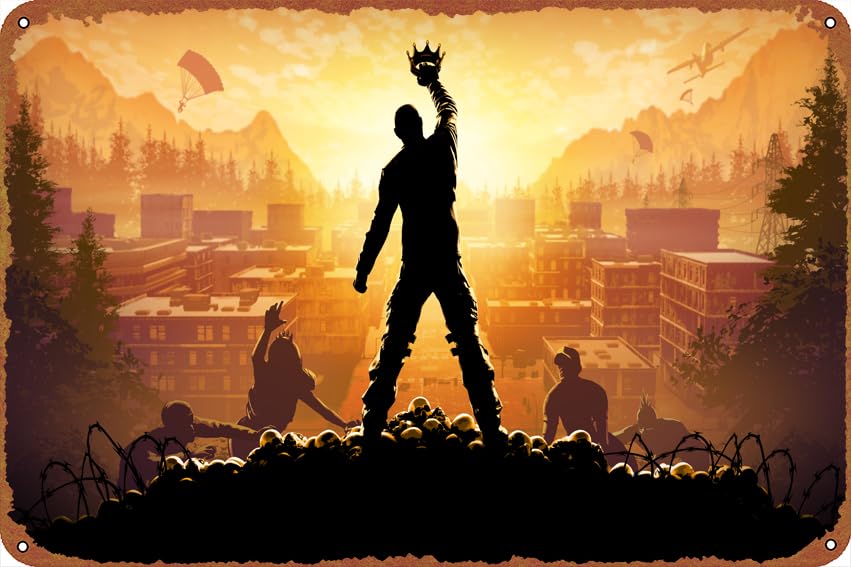 Video Game Z1 Battle Royale H1Z1: King Of The Kill Movie Anime Poster Oil and Gas Station Logo 8 × 12 inches