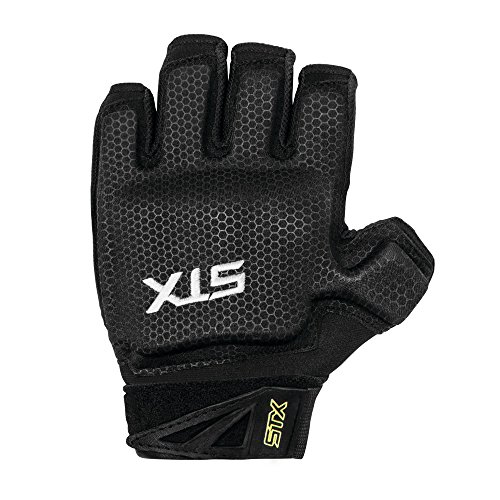 STX Field Hockey Stallion Gloves, Black/Yellow