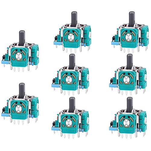 IKPEK 8pcs Joysticks Replacement for PS5 Controller, 3D Analog Sensor Wheel Thumb Sticks Joystick Rocker Module Replacement for Playstation 5 DualSense Controller