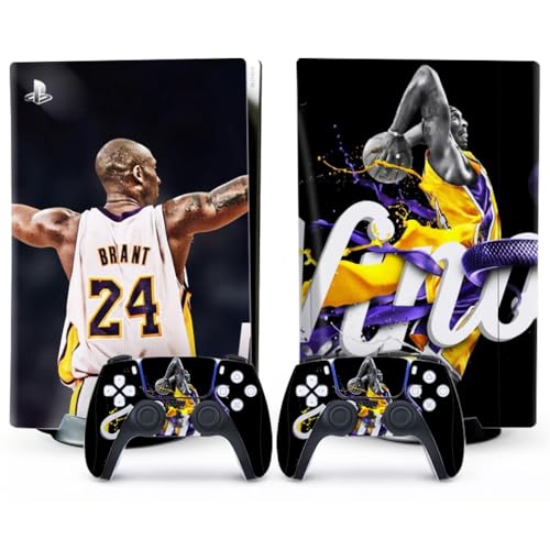 XSUID PS5 Skin - Disc Edition Console and Controller Accessories Cover Skins PS5 Controller Skin Gift ps5 Skins for Console Full Set Black PS5 Skin