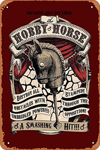 Hobby Horse (Alice Madness Returns) Art Print Vintage Retro Metal Sign 8x12 Inch Man Cave Home Wall Decor