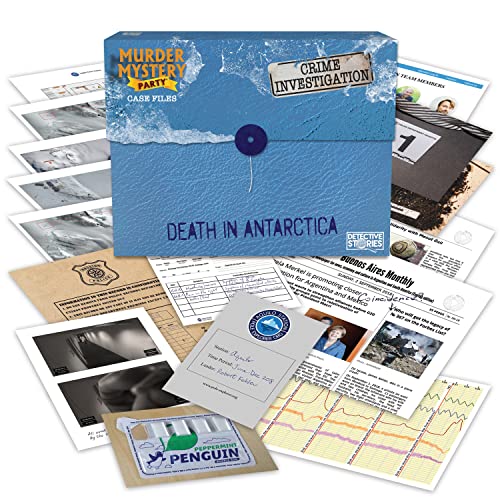 Murder Mystery Party Case Files: Death in Antarctica for 1 or More Players Ages 14 and Up