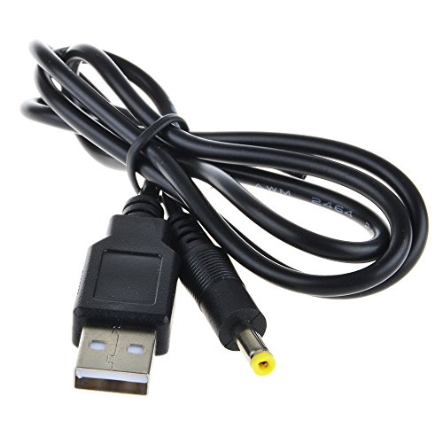 SLLEA USB-A to DC 5v 4.0mm/1.7mm Power Adapter Cable Lead 80cm Charger for Sony-PSP