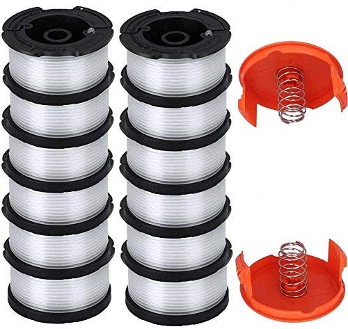 AF100 Replacement Spool for Black and Decker AF-100-3ZP AF-100-BKP,30-Foot,0.065-Inch,(AF-1003ZP) fits GH900 GH600 GH610 String Trimmer 30ft 0.065' Trimmer Line Replacement Spool Refills (12 + 2 )