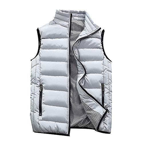 LISTHA Padded Cotton Vest Mens Winter Hooded Coat Sleeveless Jacket Thick Warm