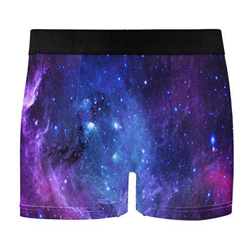 CiCily Men’s Boxer Briefs Universe Galaxy Nebula Space Seamless Short Underwear