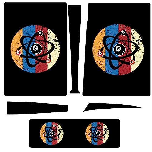 Billiards Balls Sticker for P-S-5 Disc Edition Wrap Decal Cover Protective for Console and Controller