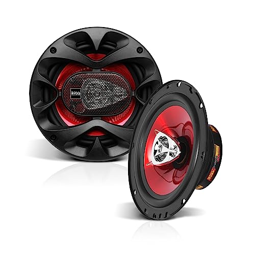 BOSS Audio Systems CH6530 Chaos Series 6.5 Inch Car Door Speakers - 300 Watts (Pair), 3 Way, Full Range, Tweeters, Coaxial, Sold in Pairs