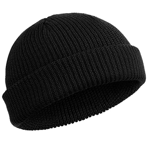 SATINIOR Poor Quality Trawler Beanie Watch Hat Roll-up Edge Skullcap Fisherman Beanie for Men