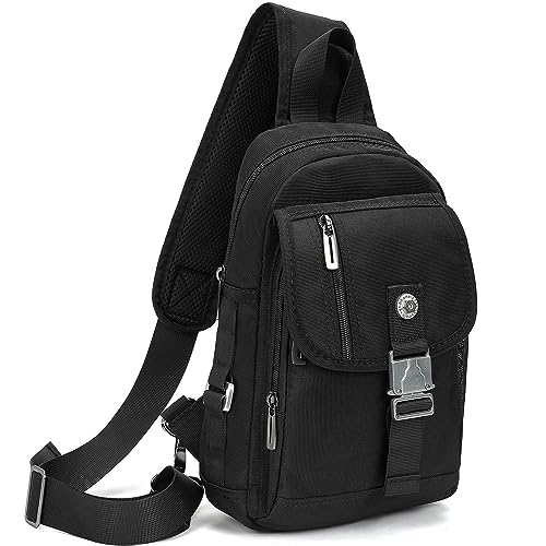 NICGID Sling Bag Chest Shoulder Backpack Crossbody Bags for iPad Tablet Outdoor Hiking Men Women