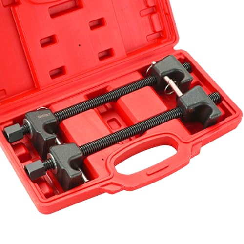 DASBET Macpherson Strut Spring Compressor Tool Kit 2PCS Coil Spring Compressor with Detent Pins Spring Compressor with 10.5in Range for Suspension Work
