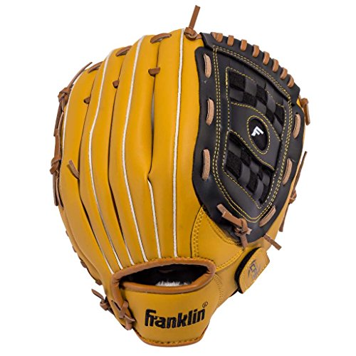 Franklin Sports Baseball and Softball Glove - Field Master - Baseball and Softball Mitt , 12.5' - Basket Web , Tan