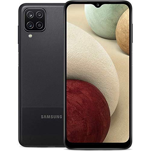 Samsung Galaxy A12 (32GB, 3GB) 6.5' HD+, Quad Camera, 5000mAh Battery, Global 4G Volte (AT&T Unlocked for T-Mobile, Verizon, Metro) A125U (Black) (Renewed)