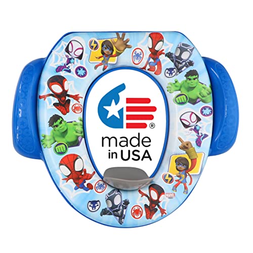 Spidey and His Amazing Friends 'Team Up' Soft Potty Seat and Potty Training Seat - Soft Cushion, Baby Potty Training, Safe, Easy to Clean