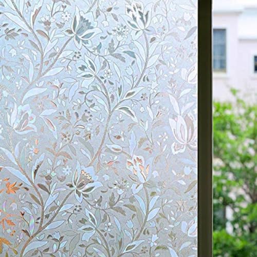 Bloss Window Film Decorative Window Films Window Clings Window Shades Window Decals Window Tint Privacy Windows Film, 17.7 by 78.7 inches