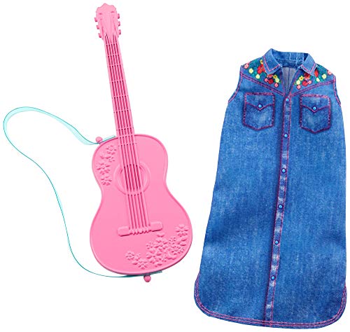 Barbie Clothes - Career Outfit Doll, Musician Look with Guitar, Multicolor