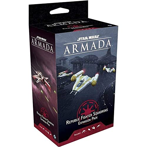 Star Wars Armada Republic Fighter Squadrons EXPANSION PACK | Miniatures Battle Game | Strategy Game for Adults and Teens | Ages 14+ | 2 Players | Avg. Playtime 2 Hours | Made by Fantasy Flight Games