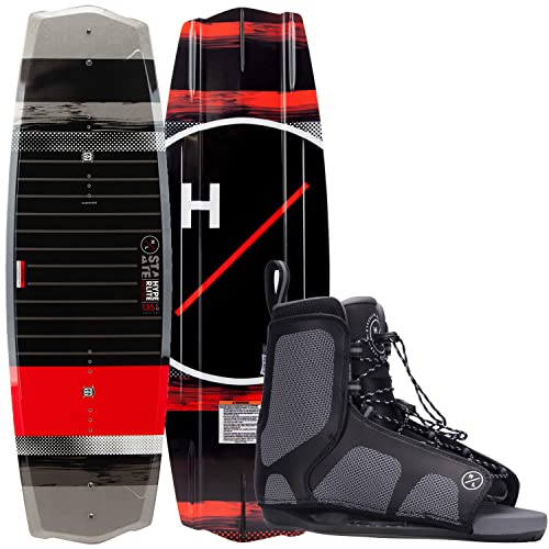 Hyperlite State 2.0 Wakeboard w/Remix Bindings Mens Sz 140cm/(10-14) Black
