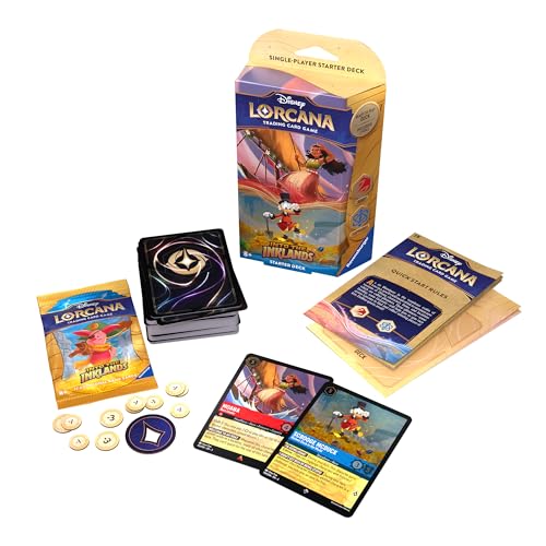 Ravensburger Disney Lorcana: Into the Inklands TCG Starter Deck: Ruby & Sapphire for Ages 8 and Up