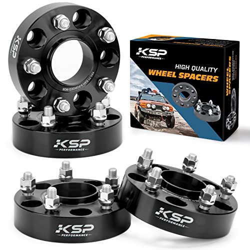 KSP 5X5 Wheel Spacers Compatible with J-e-e-p,1.5' Forged Hubcentric 1/2' x20 Stud Hub Bore 71.5mm for 1999-2010 Grand Cherokee WJ WK, 2007-2018 Wrangler JK JKU, 05-10 Commander XK Black