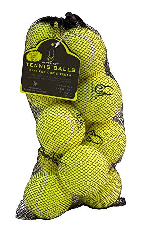 Hyper Pet Tennis Balls for Dogs - 12 Pack 2.5' (Dog Ball Dog Toys for Exercise, Fetch K9 Mini Kannon K2) Interactive Dog Toys & Dog Tennis Balls - Great Dog Toys for Small Dogs & Dog Gifts