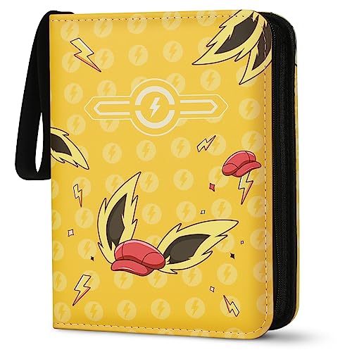 Card Binder for Cards 4-Pocket Trading Card Binder Card Games Collection Binder Card Holder Album Case Fits 440 Cards with 55 Removable Sleeves, Gifts for Kids Children