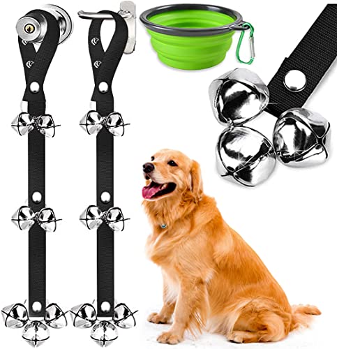 BLUETREE Dog Doorbells Premium Quality Training Potty Great Dog Bells Adjustable Door Bell Dog Bells for Potty Training Your Puppy The Easy Way - 7 Extra Large Loud 1.4 DoorBells