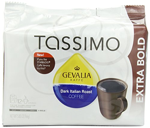 Gevalia Dark Italian Roast Coffee - Extra Bold - T Discs for Tassimo Brewers (1pack)