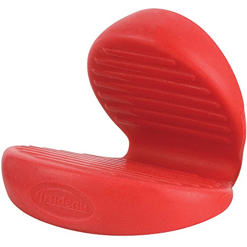 Trudeau Stay Cool Silicone Mini Pinch Pot Holder / Oven Mitt - Red Green or Blue (Red)