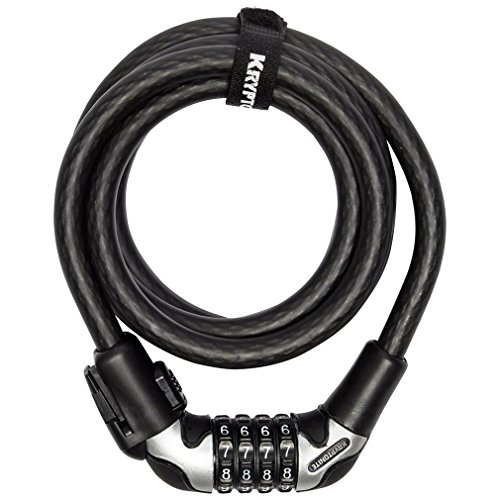 Kryptonite Kryptoflex 1218 Combo Cable Bicycle Lock Bike Lock with Transit FlexFrame Bracket