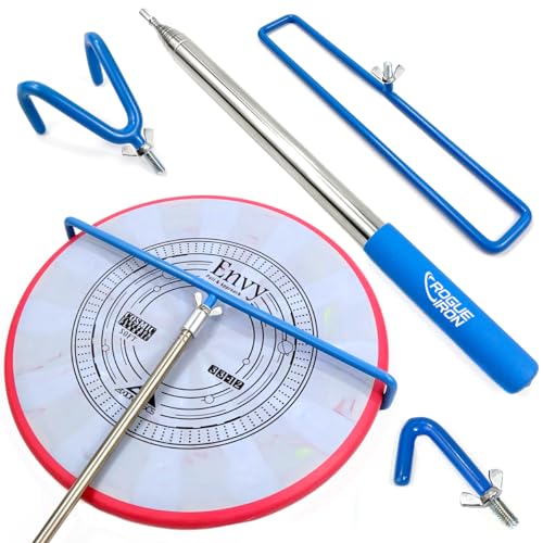 Rogue Iron Sports Disc Golf Retriever Pole Telescoping Disc Golf Accessories Grabber 16 inches to 16ft