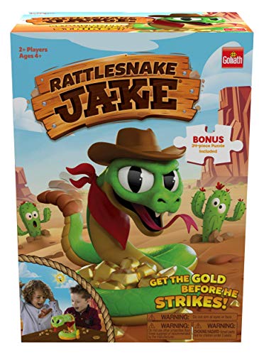 Rattlesnake Jake - Get The Gold Before He Strikes! Game - Includes A Fun Colorful 24pc Puzzle by Goliath