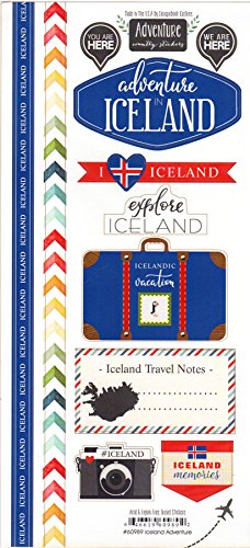 Iceland Adventure Cardstock Scrapbook Stickers (60989)