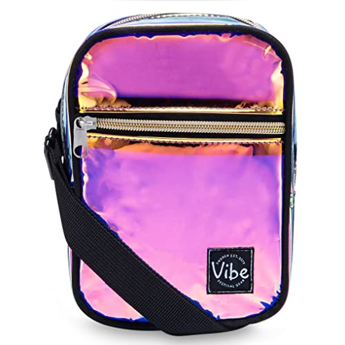 Vibe Festival Gear Crossbody Sling Bag for Women 4in1 from Recycled Polyester Belt Bag Backpack Fanny Pack Purse - Purple