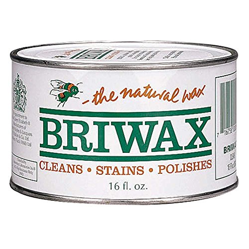 Briwax (Light Brown) Furniture Wax Polish, Cleans, Stains, and Polishes