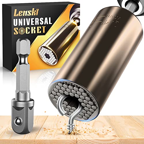 Lenski Stocking Stuffers Gifts for Men, Super Universal Socket Mens Gifts for Dad Boyfriend Him, Christmas Gifts for Men, Gifts for Men Who Have Everything, Car Accessories Cool Gadgets Stuff