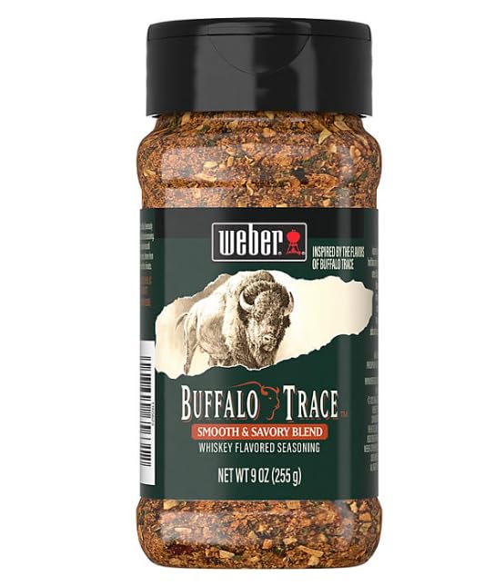 Weber Buffalo Trace Seasoning (9 oz.) Smooth & Savory Blend Whiskey-flavored Seasoning
