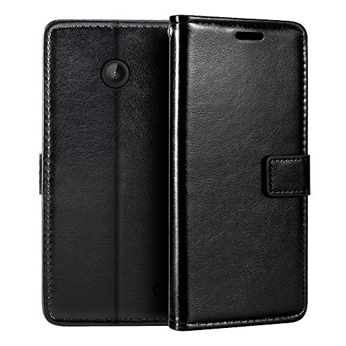 Nokia Lumia 630 Wallet Case, Premium PU Leather Magnetic Flip Case Cover with Card Holder and Kickstand for Nokia Lumia 635