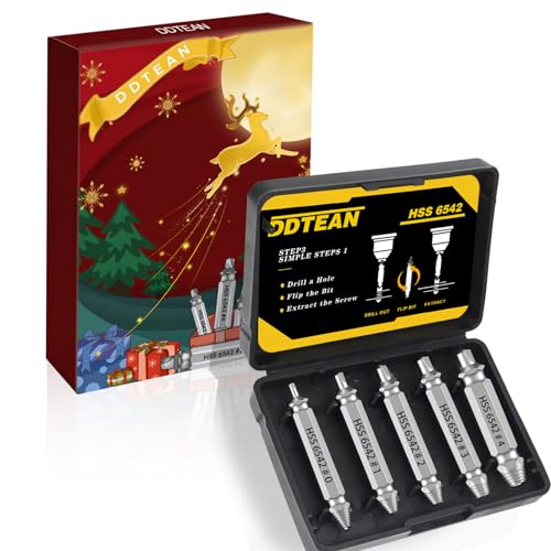 Super Screw Extractor Set Tools Gifts for Men-Stocking Stuffers for Men,Mens Christmas Gifts,Birthday Gifts Cool Stuff Gadgets for Men Dad Boyfriend Father, Broken Damaged & Stripped Screw Remover Set