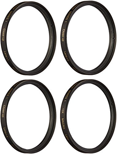 Vivitar +1 +2 +4 +10 Close-Up Macro Filter Set with Pouch (58mm)