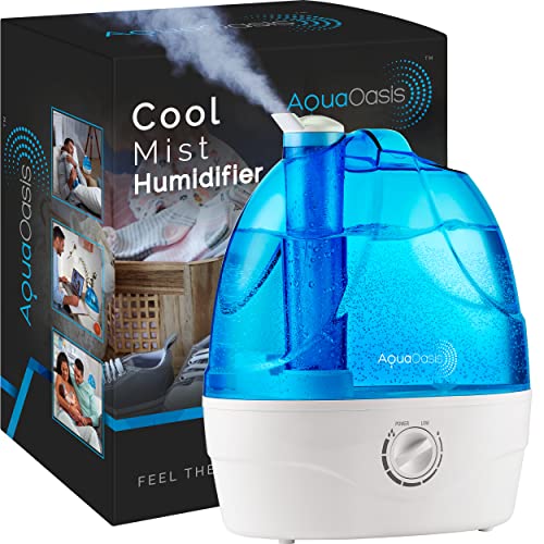 AquaOasis Cool Mist Humidifier (6L Water Tank) Quiet Ultrasonic Humidifiers for Bedroom & Large room - Adjustable -360 Rotation Nozzle, Auto-Shut Off, Humidifiers for Babies Nursery & Whole House