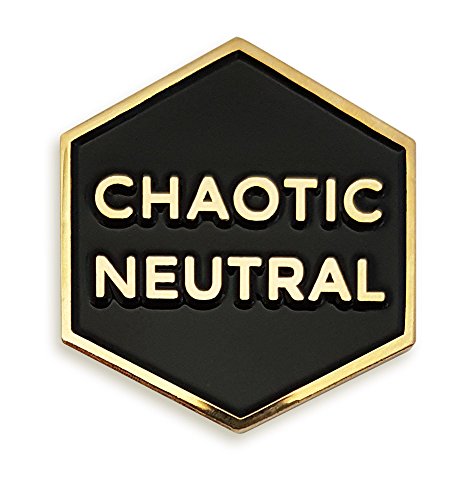 Pinsanity Chaotic Neutral Enamel Lapel Pin