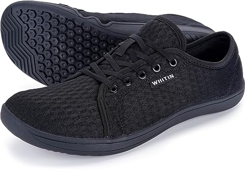 WHITIN Men's Water Shoes Quick Dry Aqua Minimalist Barefoot Sneakers Size 11.5-12 Minimus Beach Swimming Hiking River Trail Running Fishing Black 45