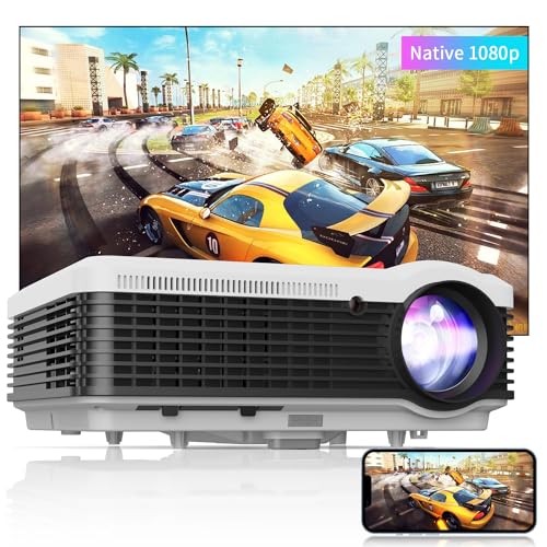 EUG LCD LED Multimedia HD Video Projector 1080P Digital Movie Gaming Projector HDMI USB AV VGA Audio for Laptop PC Smartphone DVD PS4 Xbox Wii Home Theater Outdoor Party