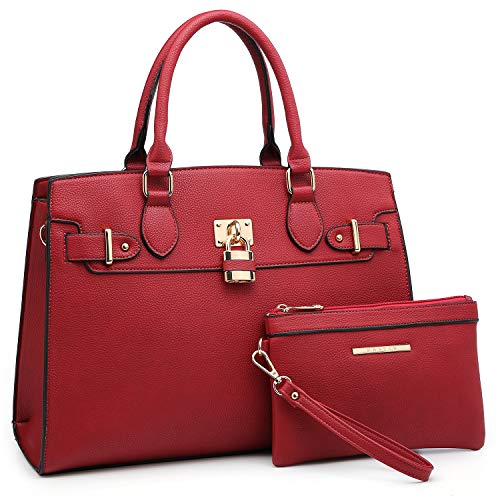 Dasein Women Handbags and Purses Ladies Shoulder Bag Top Handle Satchel Tote Work Bag with Wallet