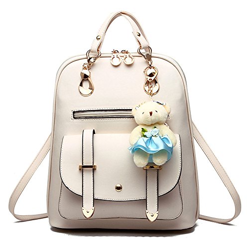 Vegan Leather Purse Backpack Mini Women Fashion Quilted Small Size Shoulder Bag