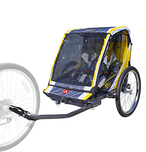 Allen Sports 2-Child Bicycle Trailer & Stroller, Model S2-Y,Yellow